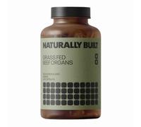 Naturally Built Grass Fed Beef Organs Capsules - 240 Capsules (400mg Each) - Rich in Iron & Zinc- Natural, Whole-Food Supplement to Support Energy and Immunity