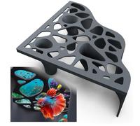 Naturally Curved Aquarium Underground Tunne lCave | Multi-sized Hole Fish Tank Decor Hideaway | Aquarium Decor with Submerged Base and Viewing Window Suitable for Betta fish, Catfish, Loach, Shrimp