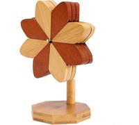 Naturally Designed Wooden Insulation Mat Artful Accessory To Elevate Your Dining Space(3 pieces)