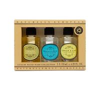 Naturally European Luxury Hand Wash Gift Set - Freesia & Pear, Verbena, Ginger & Lime 3 x 130ml