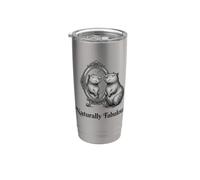 Naturally Fabulous Capybara Mirror Design Funny Self Love Stainless Steel Insulated Tumbler