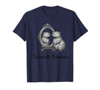 Naturally Fabulous Capybara Mirror Design Funny Self Love T-Shirt