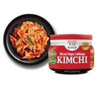 Naturally Fermented Kimchi - Pre-Sliced Napa Cabbage from Korea, Gut-Healthy & Korean-Style, Vegan & Gluten-Free (300g, Pack of 1)