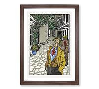 Naturally Gifted Singer by Moriz Jung Framed Print | A2 Walnut Framed Wall Art | Ready to Hang | Modern Nature Picture | Living Room Bedroom Lounge Office