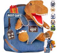 Naturally KIDS Dinosaur Backpack, Dinosaur Toys for Boys, 3 Year Old Boy Gifts, Toddler Backpack