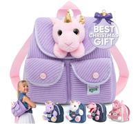Naturally KIDS Mini Purple Unicorn Backpack, Unicorns Gifts for Girls, Toddler Backpack for Girls Boys
