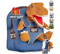 Naturally KIDS Toddler Backpack w. Plush Dinosaur Toy, Kids Gift 2 3 4 5