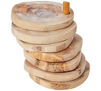 Naturally Med NM/OL071 Coaster Set, Brown