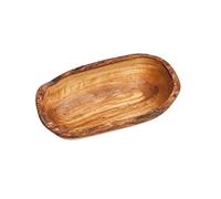 Naturally Med NM/OL081S Serving Bowl, Wood, Brown