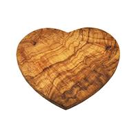 Naturally Med Olive Wood Heart Shape Chopping Board 21cm
