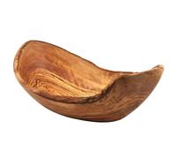 Naturally Med Olive Wood Natural Fruit Bowl/Salad Bowl/Serving Bowl 12.5"