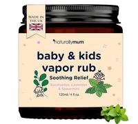 Naturally Mum Baby & Kids Vapor Rub - Natural Chest Rub for Congestion Relief & Calmer Sleep - Spearmint, Eucalyptus & Lavender - Menthol Free - Safe for Babies 6m+ - Made in UK