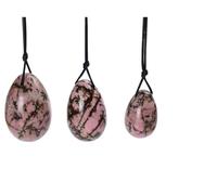 Naturally Rose Quartz Yoni Egg Jade Eggs Women Kegel Exerciser Jade Massager Muscles Tightening Ball Crystal Kegel Eggs,3