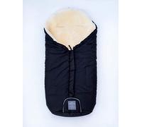 Naturally Sheepskins Centrezip Footmuff (Natural & Black)