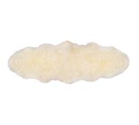 Naturally Sheepskins Double Long Wool Rug 180x55cm New Zealand Sheepskin Wool - Soft, Luxurious & Plush Rug for Living Room, Bedroom & Home Decor - Oeko-Tex® certified (Ivory)
