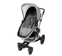 Naturally Sheepskins Lambskin Pram/Stroller Liner - Grey, 100% Natural Wool, Universal Fit Stroller Liner with Cotton Backing, Soft, Breathable & Temperature-Regulating, Safe for Babies