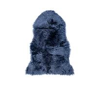 Naturally Sheepskins New Zealand Single Rug - 90 x 55 cm Plush Long Wool, Soft & Breathable, Natural Leather Non-Slip Backing, Hypoallergenic, Multi-Use Floor Rug or Chair Cover (Steel Grey)