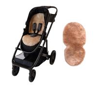 Naturally Sheepskins Snuggly Pram Liner (69x34cm) - 100% Natural & Genuine New Zealand Merino Wool for Strollers & Pushchairs - Universal Fit, Breathable & Temperature Regulating (Blush)