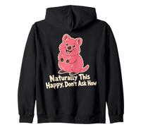 Naturally This Happy Don't Ask How Koala Zip Hoodie