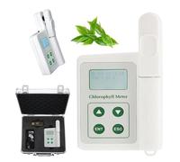 Naturalpowev Handheld 4 in 1 Plant Nutrition Tester - Testable Chlorophyll Content, Nitrogen Content, Leaf Temperature and Leaf Moisture, Data Storage and Analysis, for Farming, Research, Gardening