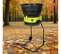 Naturalpowev Portable Electric Leaf Mulcher, Leaf Shredder with Collection Bag and Cutting Lines - 2500W 8000RPM Motor for 17:1 Ratio Compact Chipper, for Grass and Pine Needles 20m-Powercord