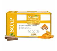 Naturals Chandan Haldi Soap for Tan Removal and Skin Brightening |Ayurvedic Handmade Herbal Bath Bar with Nourishing & Anti-Aging Properties | For All Skin Types | 125 gm (Pack of 5)