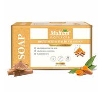 Naturals Kojic Acid 1% & Haldi Chandan Soap | Skin Brightening, Pigmentation & Tan Removal | Oil Control & Acne Care | Paraben Free | Pack of 5 * 125gms (625gms)