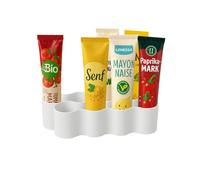Naturalspring® Tubes Storage Box Organiser for Standard Tubes White Tube Holder - Order in the Fridge & Kitchen