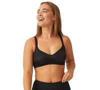 Naturana Black Lace Minimizer and Side Smoother Bra with Optimal Support for Women | European Craftsmanship | Plus Size Comfort - 40 Black C