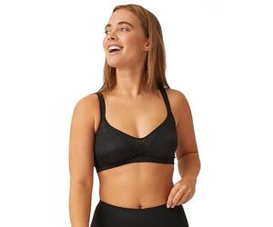 Naturana Black Lace Minimizer and Side Smoother Bra with Optimal Support for Women | European Craftsmanship | Plus Size Comfort - 40 Black C