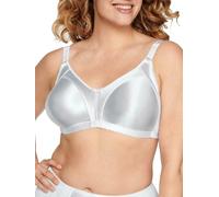 Naturana® Minimizer Bra - Wireless [Cup B-G] | Maximum Support with Cut Design & Wide Straps | Elegant Minimizer Bra for a Visually Smaller Cup Size 36 White E