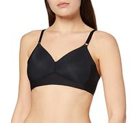 Naturana® Elegant Wireless Bra [Cup A-D] I Seamless Blending, Side Smoother Effect & Ideal Fit I Women's Comfort Wire-Free Bra for a Stylish Look | 40 Black B