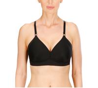 Naturana® Elegant Wireless Bra [Cup A-D] I Seamless Blending, Side Smoother Effect & Ideal Fit I Women's Comfort Wire-Free Bra for a Stylish Look | 42 Black D