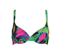 Naturana Floral Underwired Bikini Top Green Floral