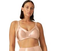 Naturana® Minimizer Bra - Wireless [Cup B-G] | Maximum Support with Cut Design & Wide Straps | Elegant Minimizer Bra for a Visually Smaller Cup Size 40 Light Beige E