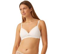 Naturana® Modern Lace Bra without Underwire [Cup A-D]: Bra Soft Cup with Elegant Full Lace I Lace Extra Soft Straps Underwear Women Lace White B, White, 32D