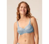 Naturana Satin Underwired Bra Lace Non Padded Full Cup Everyday Bras 87543