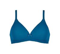 Naturana Soft Bra without Underwire with Cup [Cup A-D] Optimal Fit and Maximum Support Thanks to Cut and Wide Straps I T-Shirt Bra I Bra Women Without Underwire, mykonos blue, 40A