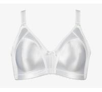 Naturana Soft Cup White Bra 46B Plain Minimiser Wirefree Unpadded Supportive