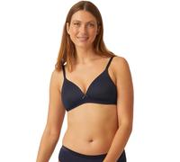 Naturana® Soft Wireless Bra with Cup [Cup A-D] Optimal fit & Maximum Support Thanks to Cut Design & Wide Straps | T-Shirt Bra | Women's Bra Without Underwire 40 Dark Blue D