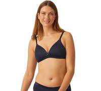 Naturana® Soft Wireless Bra with Cup [Cup A-D] Optimal fit & Maximum Support Thanks to Cut Design & Wide Straps | T-Shirt Bra | Women's Bra Without Underwire 34 Dark Blue B