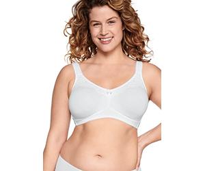 Naturana Women's 5227 Moulded Soft Cup Bra Non-Wired Wireless Bra, White, 42D