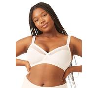 Naturana Women's 5337 Bra, Semi Transparent, White, 42D