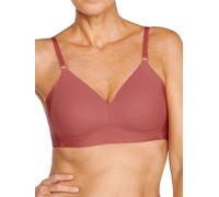 Naturana Womens Moulded Padded Soft Cup Bra - Pink Polyamide - Size 34C