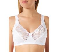 Naturana Women's Non-Wired Lace Cup Bra, 5204 White
