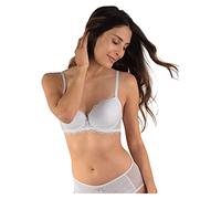 NATURANA Women's Padded Underwired Bra Light LACE 7112 Ivory 42A