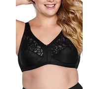 Naturana Women's Soft Cup Bra Non-wired Wireless Bra, Black, 44DD (Manufacturer Size: 115E)