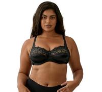 Naturana® Women's Underwired Bra [Cup B-E] Bra with Excellent Support and Beautiful décolleté | Women's Underwired Bra 42 Black B