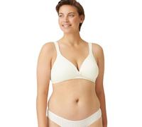 Naturana® Women's Wireless Bra [Cup A-D] | 100% Padded Straps | Wire-Free Bra with Seamless Cups | Women's Bra with Underbust Band 42 Champagne D