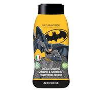 Naturaverde Kids Warner Bros Batman Shower Shampoo for Children, Shower Soap for Body and Hair, Hygiene Products for Children, with Organic Green Tea Extract, 250 ml